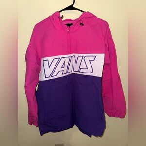VANS Pink/Purple Windbreaker Large